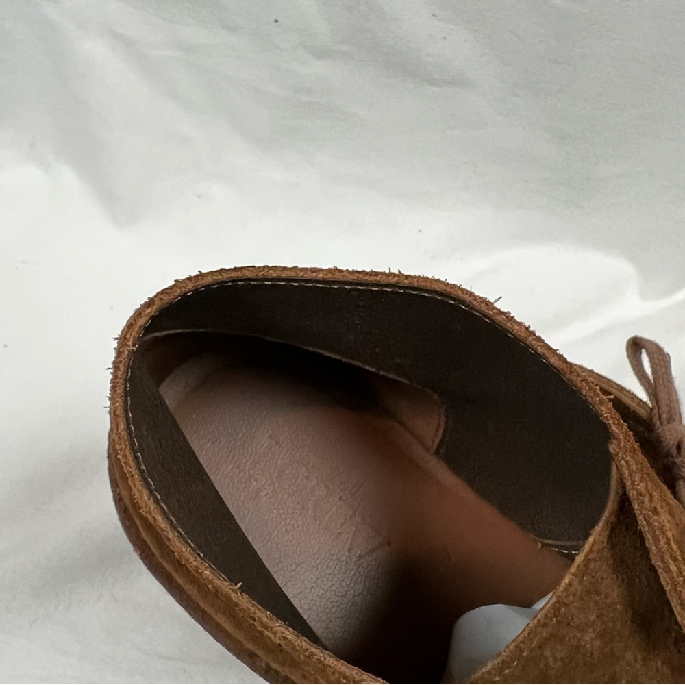 J CREW Macalister Chukka Suede Boots Mens 10 Cognac Suede Casual Made In Italy - Picture 8 of 12